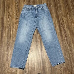 Madewell The Slouchy Boyjean Women's 28 Relaxed Fit in Riverspring Wash Denim